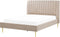 MARVILLE - Tweepersoonsbed - Beige - 160 x 200 cm - Fluweel