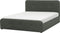 RENNES - Bed met opbergruimte - Donkergrijs - 160x200 cm - Polyester