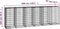 vidaXL - Schanskorfmuur - met - deksels - 300x50x100 - cm - gegalvaniseerd - staal
