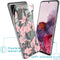 iMoshion Hoesje Geschikt voor Samsung Galaxy S20 Hoesje Siliconen - iMoshion Design hoesje - Roze / Transparant / Cherry Blossom