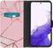 iMoshion Hoesje Geschikt voor Samsung Galaxy S23 Hoesje Met Pasjeshouder - iMoshion Design Softcase Bookcase - Roze / Pink Graphic