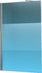 Novellini Giada - Inloopdouche - H 98 100x195cm muursteun 100cm mat chroom profiel helder glas met satinband