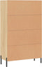 vidaXL - Hoge - kast - 69,5x31x115 - cm - bewerkt - hout - sonoma - eikenkleurig