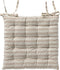 Dutch Decor - COOPER- Matraskussen met gestreept motief- Pumice Stone - vierkant - 40x40 cm - Zitkussen
