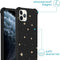 iMoshion iPhone 11 Pro - Hoesje met Koord - Verstelbaar Koord - Goud / Zwart / Stars Gold