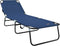 vidaXL - Vouwbare - zonnebed - 2 - stuks - Draagbaar - Blauw - 600D - Oxford - stof