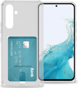 iMoshion Hoesje Geschikt voor Samsung Galaxy A54 (5G) Hoesje Met Pasjeshouder - iMoshion Softcase Backcover met pashouder - Transparant