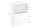 Home & Comfort Stijlvolle en compacte schoenenkast met 2 laden