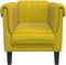 vidaXL Fauteuil fluweel geel