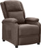 vidaXL Fauteuil verstelbaar stof taupe