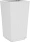 vidaXL - Plantenbakken - 4 - st - 32,5x32,5x57 - cm - polypropeen - wit