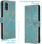 iMoshion Hoesje Geschikt voor Samsung Galaxy A51 Hoesje Met Pasjeshouder - iMoshion Design Softcase Bookcase - Goud / Meerkleurig / Blauw / Blue Graphic