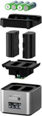 Hähnel ProCube2 - DSLR Lader - Dubbele lader voor 2 Canon accu's - Zilver