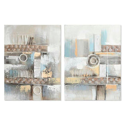 Schilderij DKD Home Decor Abstract Modern (60 x 3 x 80 cm) (2 Stuks)