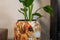TS Collection - Bloempot hoog Cotton cream - 21x24 - Metaal & Epoxy - Exclusieve woonitems voor binnen - Handgemaakt - Unieke print - Designed by Lammie