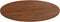 vidaXL - Tafelblad - rond - Ø90x1,5 - cm - bewerkt - massief - eikenhout - donkerbruin