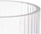 Vaas Strepen Transparant Kristal 9,5 x 16,5 x 9,5 cm (8 Stuks)
