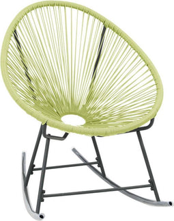 vidaXL - Tuinstoel - Acapulco - poly - rattan - groen