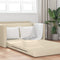 vidaXL - Ligbed - Sofa - 2-in-1 - Crème - 124x71x78 - cm - Stof