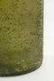 Mica Decorations Rioja Fles Vaas met Handgreep - H75 x Ø18 cm - Gerecycled Glas - Donkergroen