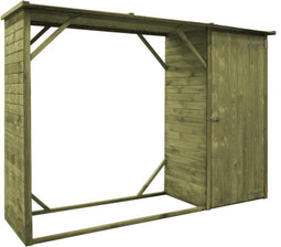 vidaXL - Tuinschuur - 253x80x170 - cm - grenenhout