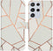 iMoshion Hoesje Geschikt voor Samsung Galaxy S21 Ultra Hoesje Met Pasjeshouder - iMoshion Design Softcase Bookcase - Meerkleurig / White Graphic
