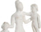 Decoratieve figuren DKD Home Decor 28 x 9 x 22 cm Bruin Aluminium Wit Mangohout Familie