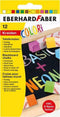 Eberhard Faber bordkrijt - Colori - vierkant - 12 stuks - neon en basic - EF-526012