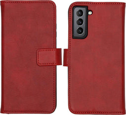 iMoshion Hoesje Geschikt voor Samsung Galaxy S21 FE Hoesje Met Pasjeshouder - iMoshion Luxe Bookcase - Rood