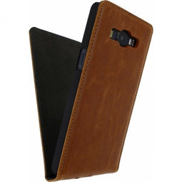 Mobilize Galaxy A5 (2015) - Flipcase - Hoogwaardig kunstleer - Bruin