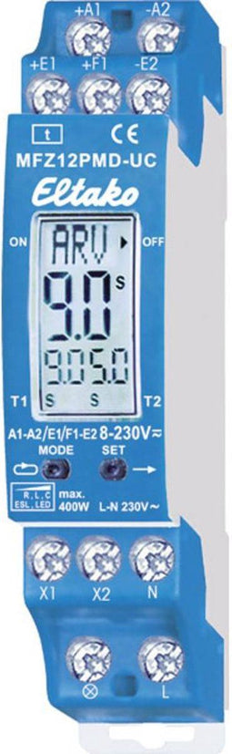Eltako 23001006 MFZ12PMD-UC Tijdrelais Multifunctioneel 230 V 1 stuk(s) Tijdsduur: 0.1 s - 99 h 1x wisselcontact