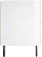 vidaXL - Nachtkastjes - 2 - st - 40x35x47,5 - cm - bewerkt - hout - hoogglans - wit