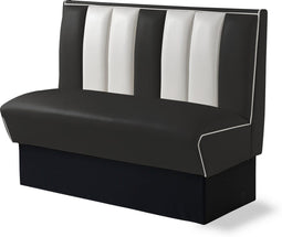 Bel Air Dinerbank Single Booth HW-120 Zwart