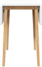 vidaXL - Eettafel - massief - hout - naturel - rubber