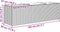 vidaXL - Plantenbakken - met - 3 - potten - 2 - st - 105x30x32 - cm - poly - rattan - bruin