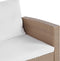 Beliani LUCA - Loungeset voor 4 - Beige - PE rotan