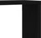 vidaXL - Wandplanken - 4 - stuks - Zwart - Eiken - 80x15x26 - cm - Bewerkte - Hout