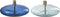 J-Line olielamp Laag - glas - blauw - 2 stuks