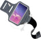 Mobiparts Galaxy S10 - Sport Armband - Ademend materiaal met sleutelvak - Zwart