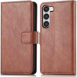 iMoshion Hoesje Geschikt voor Samsung Galaxy S23 Hoesje Met Pasjeshouder - iMoshion Luxe Bookcase - Bruin