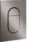 GROHE Arena Cosmopolitan S - Bedieningspaneel Toilet - Dual Flush - Hard graphite (glanzend antraciet) - Slank formaat