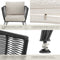 tectake® Sundo - Tuin Loungefauteuils - 2-delige set - Rope-Design