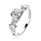 ZINZI zilveren ring vierkant driehoek met witte Zirkonia's ZIR2010