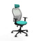 Piqueras y Crespo 1D036G2 - Bureaustoel - Hoogteverstelbaar met armleuning en hoofdsteun - Turkoois