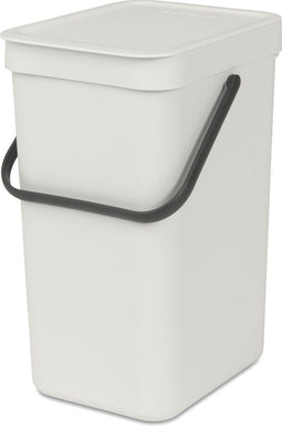 Brabantia Sort & Go Prullenbak - 12 liter - Afvalscheiding - Light Grey