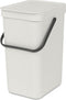 Brabantia Sort & Go Prullenbak - 12 liter - Afvalscheiding - Light Grey