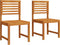 vidaXL - Ligbedden - Zonder - Armleuningen - - - Set - van - 2 - in - Massief - Acaciahout