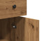 vidaXL - Dressoir - 70x30x80 - cm - bewerkt - hout - artisanaal - eikenkleur