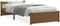 vidaXL - Bedframe - massief - hout - honingbruin - 90x190 - cm