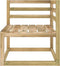 vidaXL - Tuinhoekbank - pallet - groen - geïmpregneerd - grenenhout